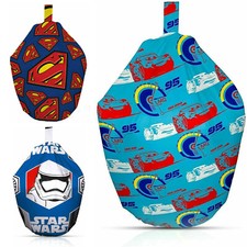 New Indoor Room Outdoor Seat Kids Girls Boys Cartoon Licensed Filled Bean Bags