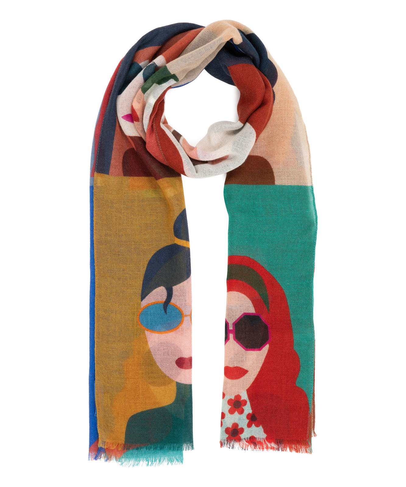 Шерстяная ткань Barbieri damen 00K246-11409-001 Многоцветная, с волнистой структурой