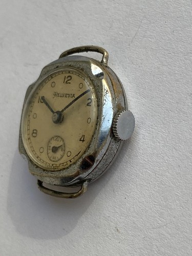Vintage RARE WOMEN WATCH HELVETIA 15 JEWELS MILITARY 90A - Picture 2 of 8