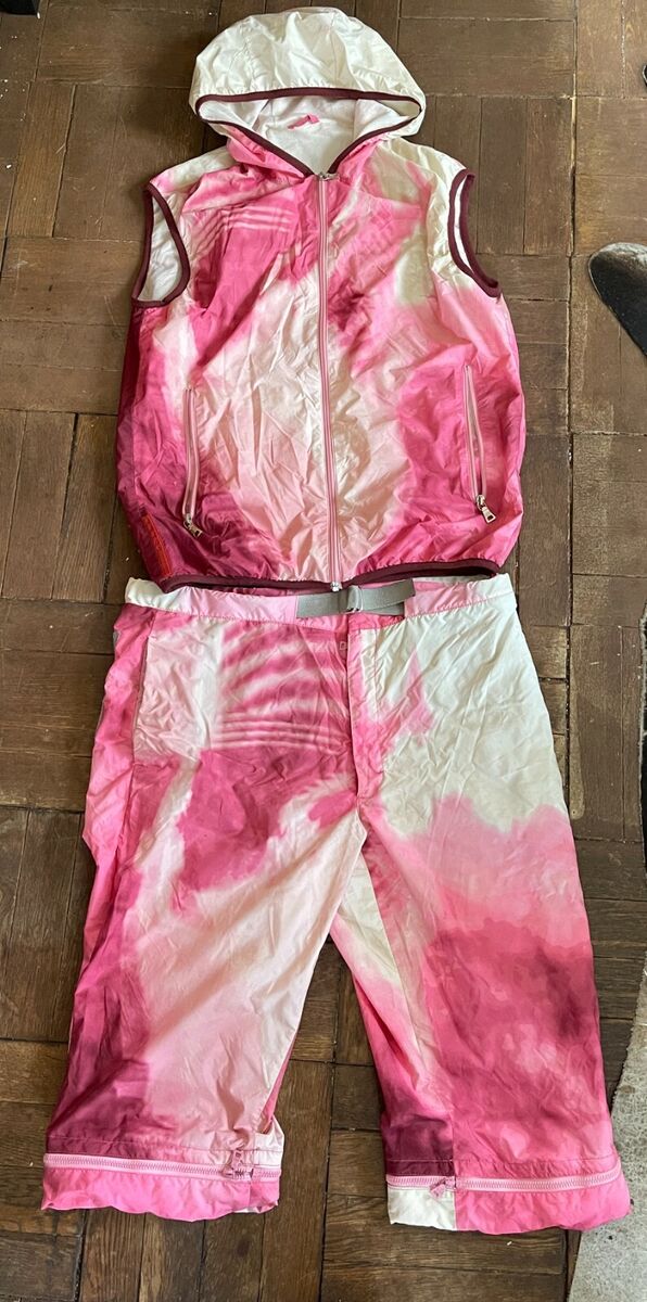 Prada sport s/s 2000 runway technical zip tie dye pink miucca