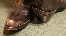 New Copper Cowboy Boot Tips Toe & Heel Plates Pointy Toed Boots 1 Pair Each