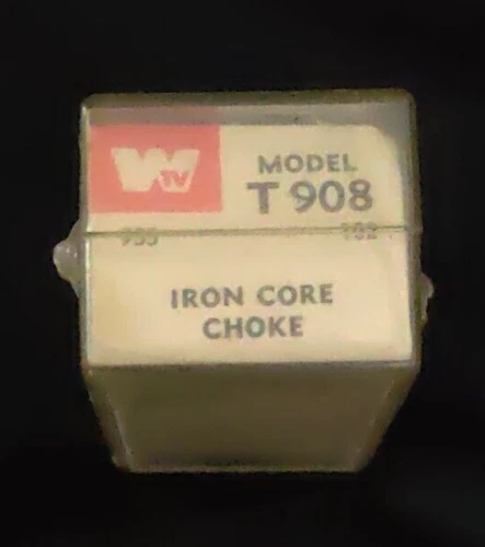 NOS T 908 IRON CORE CHOKE 7.5mH, 37 Ohms, 125ma (Workman TV Products)