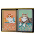 Congress Double Deck Cel-U-Tone Playing Cards Cats Persian Birman New Vintage