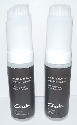 #ad Clarks Suede amp; Nubuck Leather 5 oz Foaming Cleaner Set of 2 $14.95