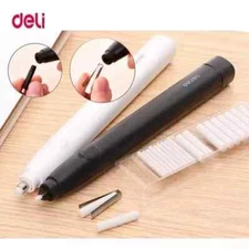 Electric Pencil Eraser Kit with 20pcs Rubber Refills Highlights Sketch DrawinDbp