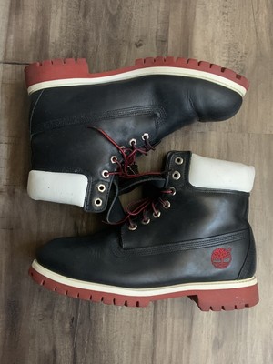 timberland boots with white trim