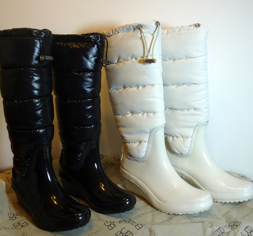 BCBG Puffer Wedge Boots in Black or 