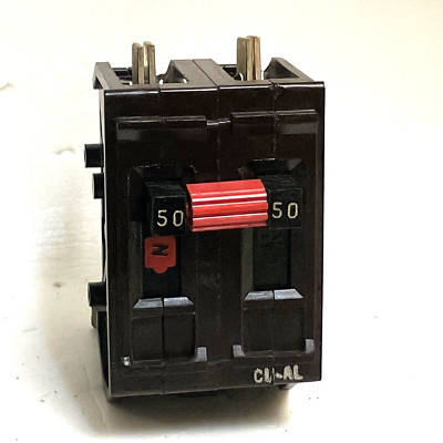 Wadsworth A250NI 50 Amp 2 Pole Metal Foot Circuit Breaker A250