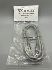 6 FT Black FireWire Cable 6PIN TO 4PIN IEEE 1394 iLINK PC MAC 6' 6 to 4 6-4 PINS
