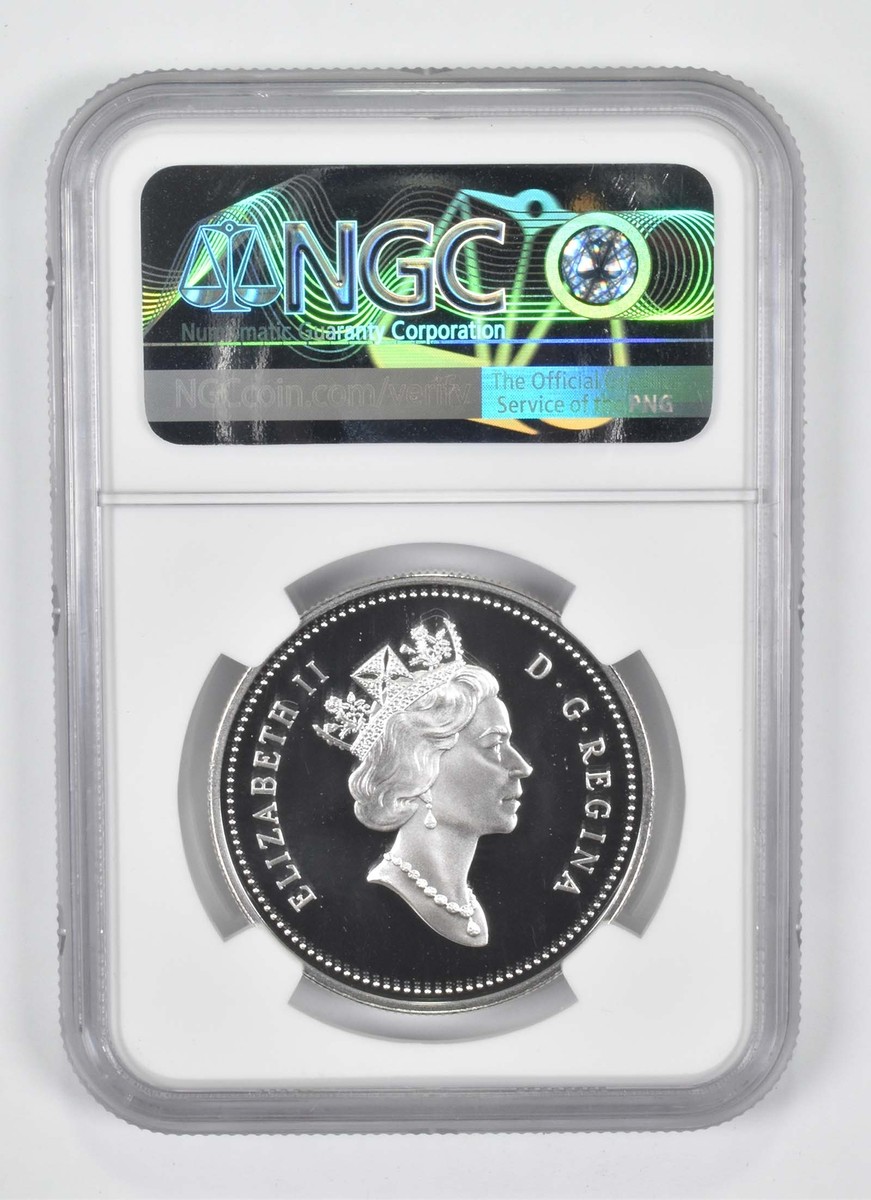 1997 PF70 Canadian $1 Silver Dollar Canada/Russia Hockey NGC