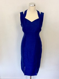 JACQUES VERT ROYAL BLUE SPECIAL OCCASION PENCIL DRESS SIZE 10 | eBay