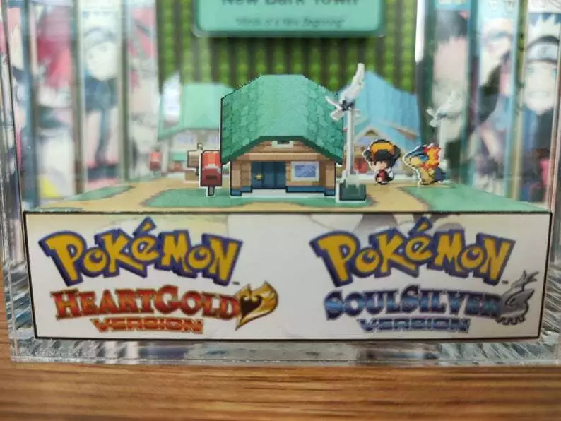 Pokemon Emerald Version 3D Diorama Cube 