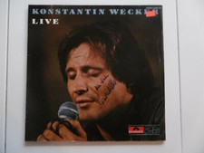 Konstantin Wecker Autogramm signed LP-Cover "Live" Vinyl