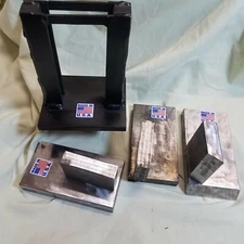 Blacksmith Guillotine Tool 1" shank  Three dies USA made Anvil metalworking USA