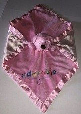 BLANKETS  BEYOND BABY BABY PINK BEAR ADORABLE SECURITY BLANKET LOVEY B4