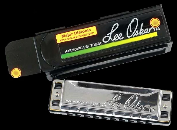 LEE OSKAR 1910 F# BLUES HARP KEY OF F SHARP MAJOR DIATONIC HARMONICA IN CASE - Image 2 of 4