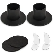 Iron Taper Candle Holder Round - Set of 2, Rustic Candlestick Holder for Home...