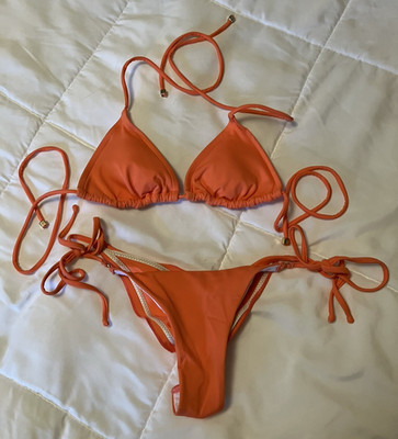 Venus Bikini  Size 4 Bottom  and  Size B Padded Top  Orange