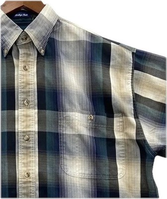 Mens Gant Button Down Shirt LARGE Heritage Twill Long Sleeves Plaid Multicolor