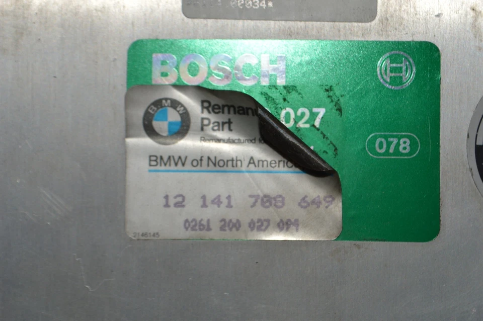 MÓDULO CONTROL MOTOR ECU BMW E30 E28 325e 528e 12141708649 0261200027094 Foto 3 de 4