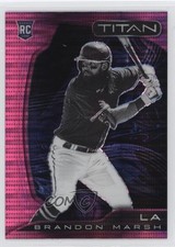 2022 Panini Chronicles Titan Pink Pulsar Prizm Brandon Marsh #2 07ke