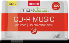 CD-R Music Spindle, Audio Only, Blank Media, 50-Pack 625156 