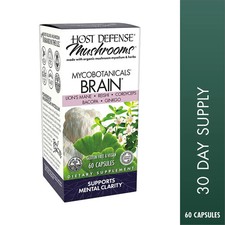 Host Defense MycoBotanicals  Brain 60 Veg Capsules Fungi Perfecti