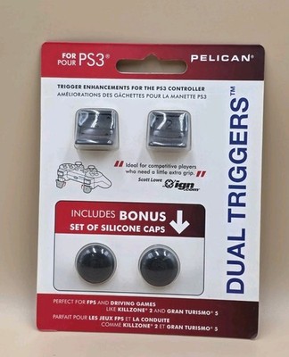 PDP Pelican PS3 Dual Pack Triggers for PlayStation 3 - New Sealed includes caps