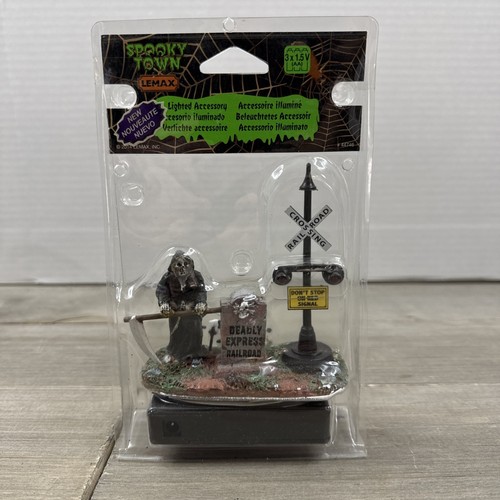 Lemax Spooky Town Lighted Accessory Deadly Express Railroad New Sealed