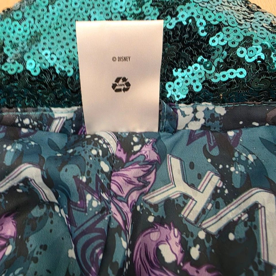 Disney Store Descendants Uma Faux Leather Moto Jacket 11/12 Costume Cosplay - Image 3 of 4