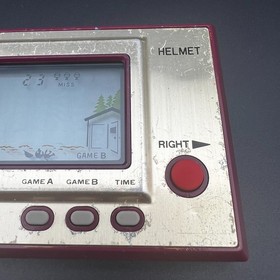 Nintendo Game & Watch HELMET CN-07 1981 Gold Series - Working Crystal Clear LCD