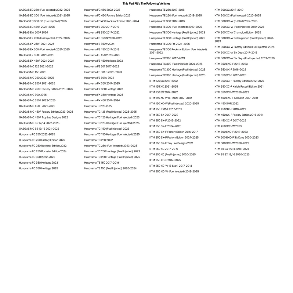 Tusk Aluminum Throttle Tube For KTM 85 SX 17/14 2018-2023 - Изображение 3 из 3