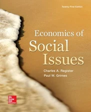 Economics of Social Issues Paperback Charles A., Grimes, Paul W.