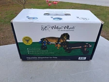 Walkin Wheels Lightweight Adjustable Wheelchair for Dogs Small 8-25 lbs - Blue