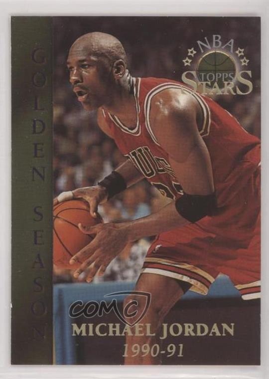 1996 Topps Stars Golden Seasons Michael Jordan #74 HOF