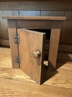 Farmhouse Primitive Country Wood Tabletop Cabinet Cubby Pumpkin over Black — photo 7