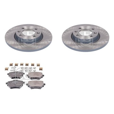 FEBI BREMSSCHEIBEN + BELÄGE HINTEN passend für PEUGEOT 208 2008 CITROEN C4 III
