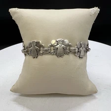 Jeep Collins Sterling Silver Angel 6.5” Bracelet