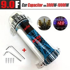 9.0 Farad Capacitor Car Audio Digital Voltage Power Subwoofer Modified with LED