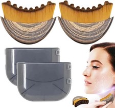 New Lymphatic Contour Face Brush, Dry Brushing Face Brush 2 Pack
