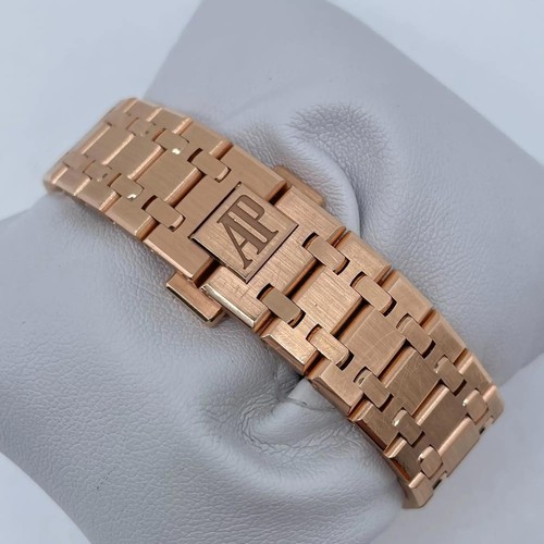 Mint Audemars Piguet 15551OR.ZZ.1356OR.01 Royal Oak 18k Rose Gold Mens Watch - Picture 11 of 12