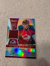 2013-14 Panini Select Nathan MacKinnon 301 Auto Patch Rookie Card RC /99. rookie card picture