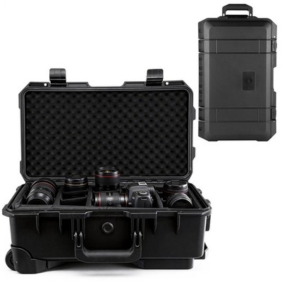 Rolling Case with Foam, Black