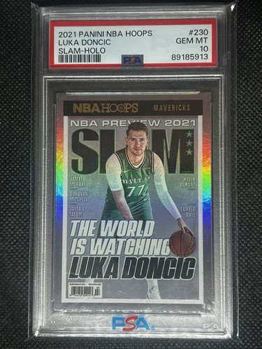 Luka Doncic [Holo] #230 2021 Panini Hoops SLAM card