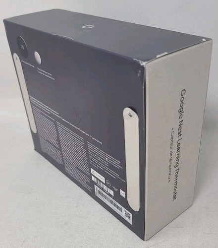 Google Nest Learning Thermostat (4th gen) w/ Temperature Sensor (Black)- New - Picture 4 of 5