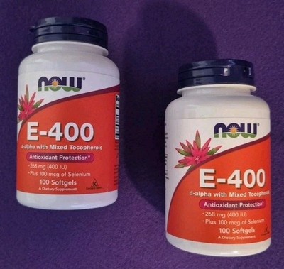 2 Now Vitamin E-400 d-alpha w/ Mixed Tocopherois Antioxidant Protection 