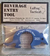 LARUE TACTICAL SHOT Show 2025 Dillo Beverage Entry Tool Bottle Opener Cool Rare