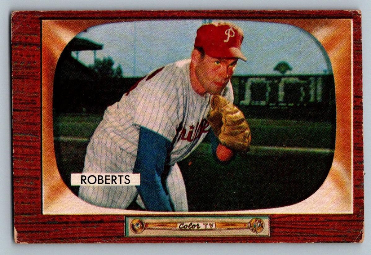 (76542) 1955 Bowman #171 Robin Roberts VG Philadelphia Phillies