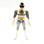 Vtg 1997 Power Rangers In Space Silver Ranger 4.75" Action Figure Loose Bandai