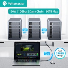 2 4 5 Bay Typ C Typ B Festplattengeh&auml;use Gh&auml;use DAS f&uuml;r 2,5" 3,5" SATA HDDs SSD
